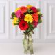 Florero con Gerberas de Colores 